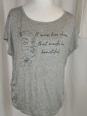 NWT EDISTA Los Angeles Gray Knit Top - Size L